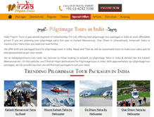 Tablet Screenshot of indiapilgrimtours.com